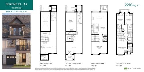 Serene El. A2 (Reversed) floor plan