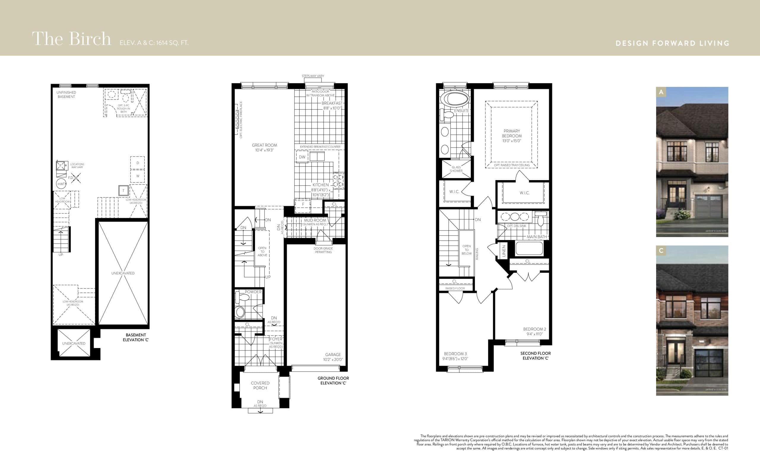 The Birch Floor Plan at MODO by DECO Homes - 1614 sq.ft